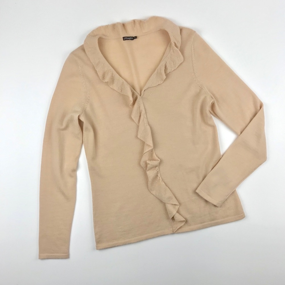 {J. McLaughlin} Ruffle Wool Sweater